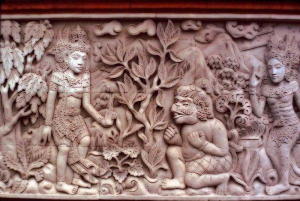 Indonesia, Bali Temple stone carvings